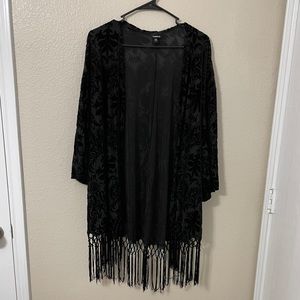 Torrid fringe cardigan